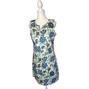 Joy & Co. | Paisley Floral Print Sheath Dress | Large